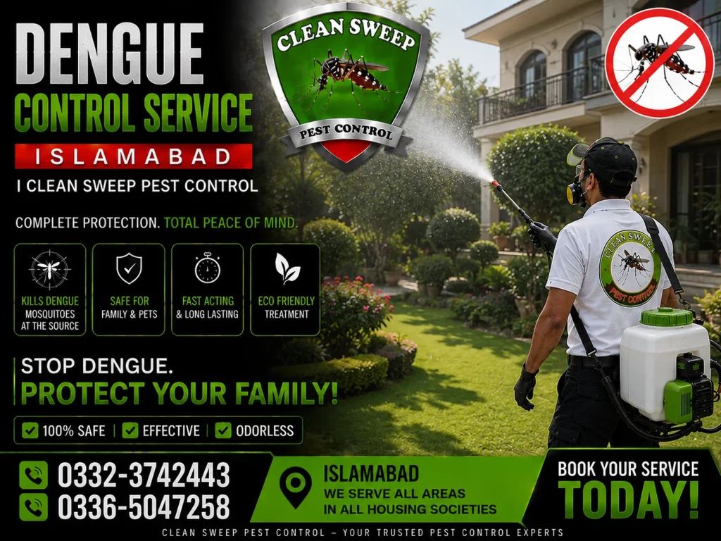 Professional dengue mosquito control service in Islamabad for complete mosquito management