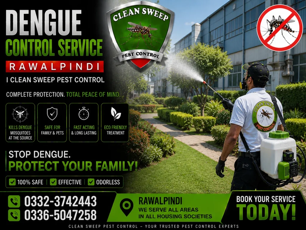 Professional dengue mosquito control service in Rawalpindi for complete mosquito management.