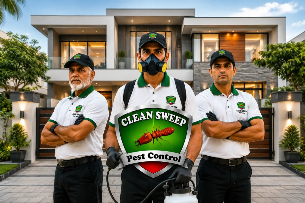 Professional pest control service in Ghauri Town Islamabad by Clean Sweep Pest Control