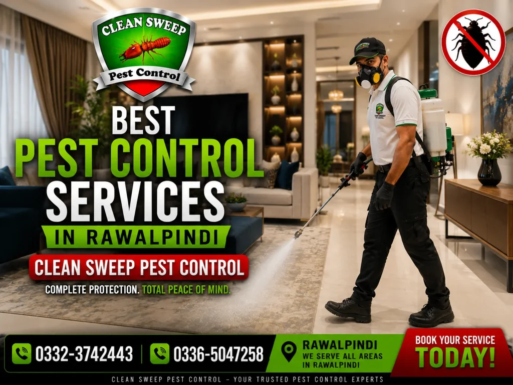 Best pest control services in Rawalpindi by Clean Sweep Pest Control.