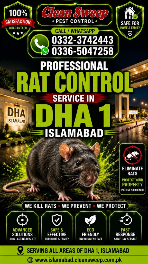 Rat Control Service in DHA Phase 1 Islamabad