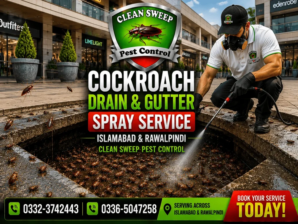 Expert Cockroach Spray Service in G-13 Islamabad
