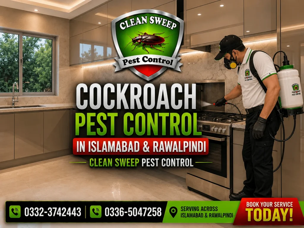 Cockroach Spray Service in Islamabad – Professional Cockroach Control