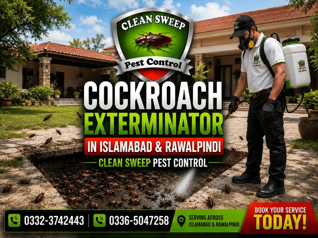 Professional Cockroach Spray Service in Bahria Town Rawalpindi