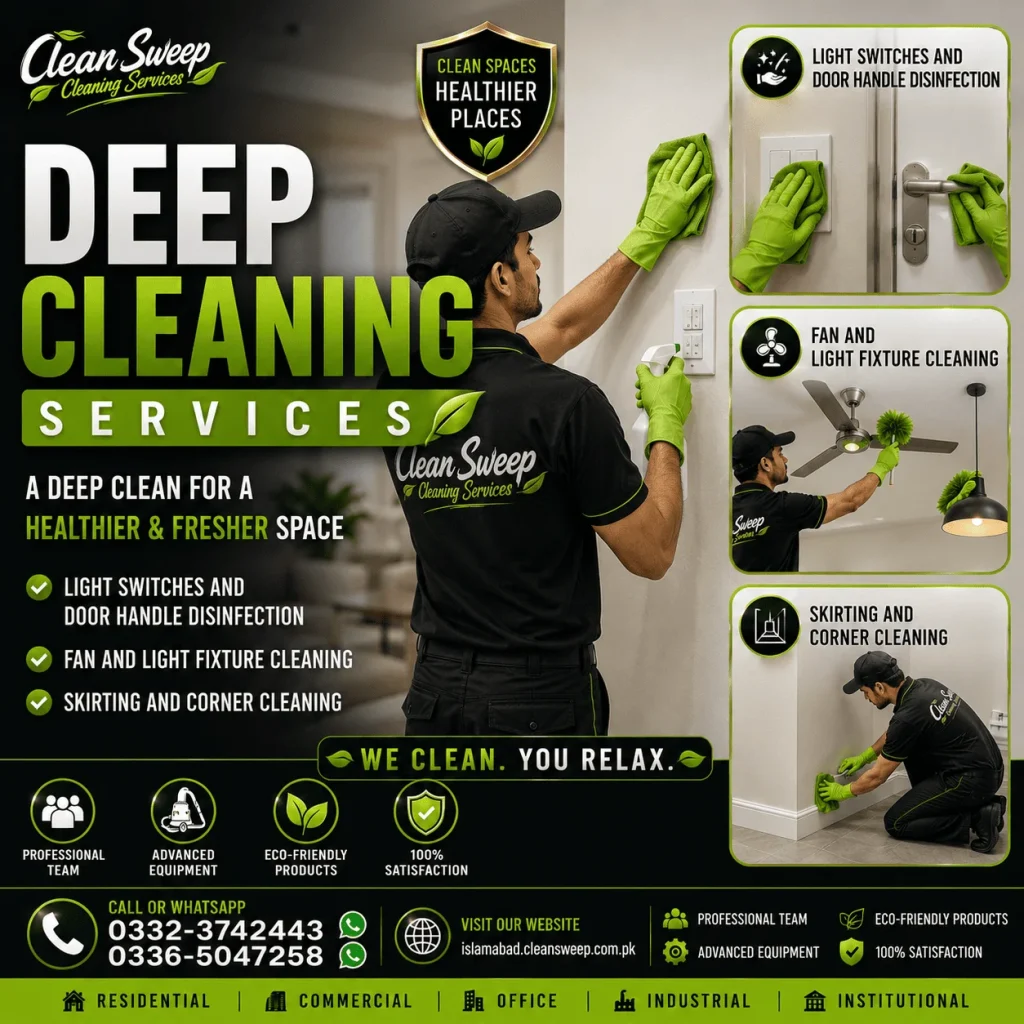 Deep cleaning services in Islamabad and Rawalpindi