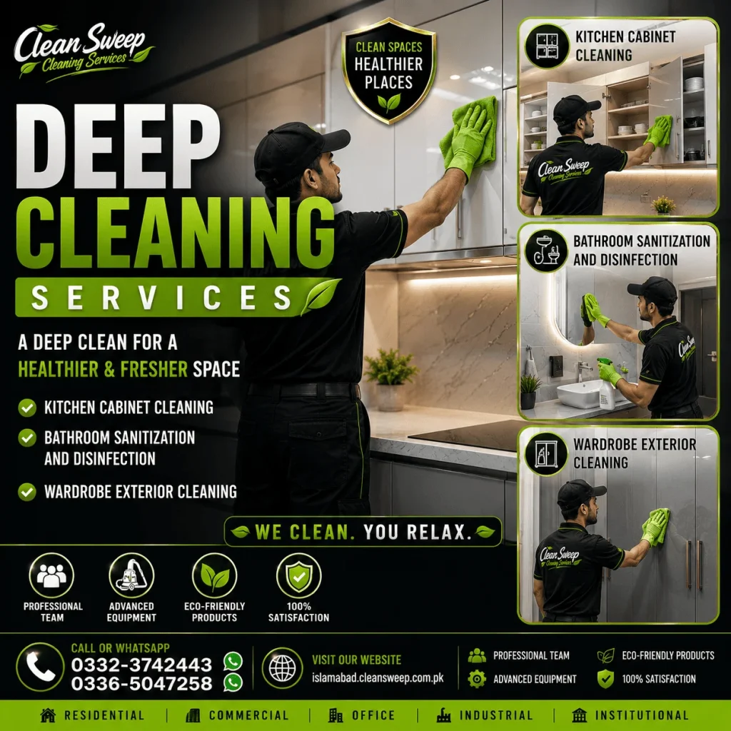 Home deep cleaning service in Islamabad and Rawalpindi