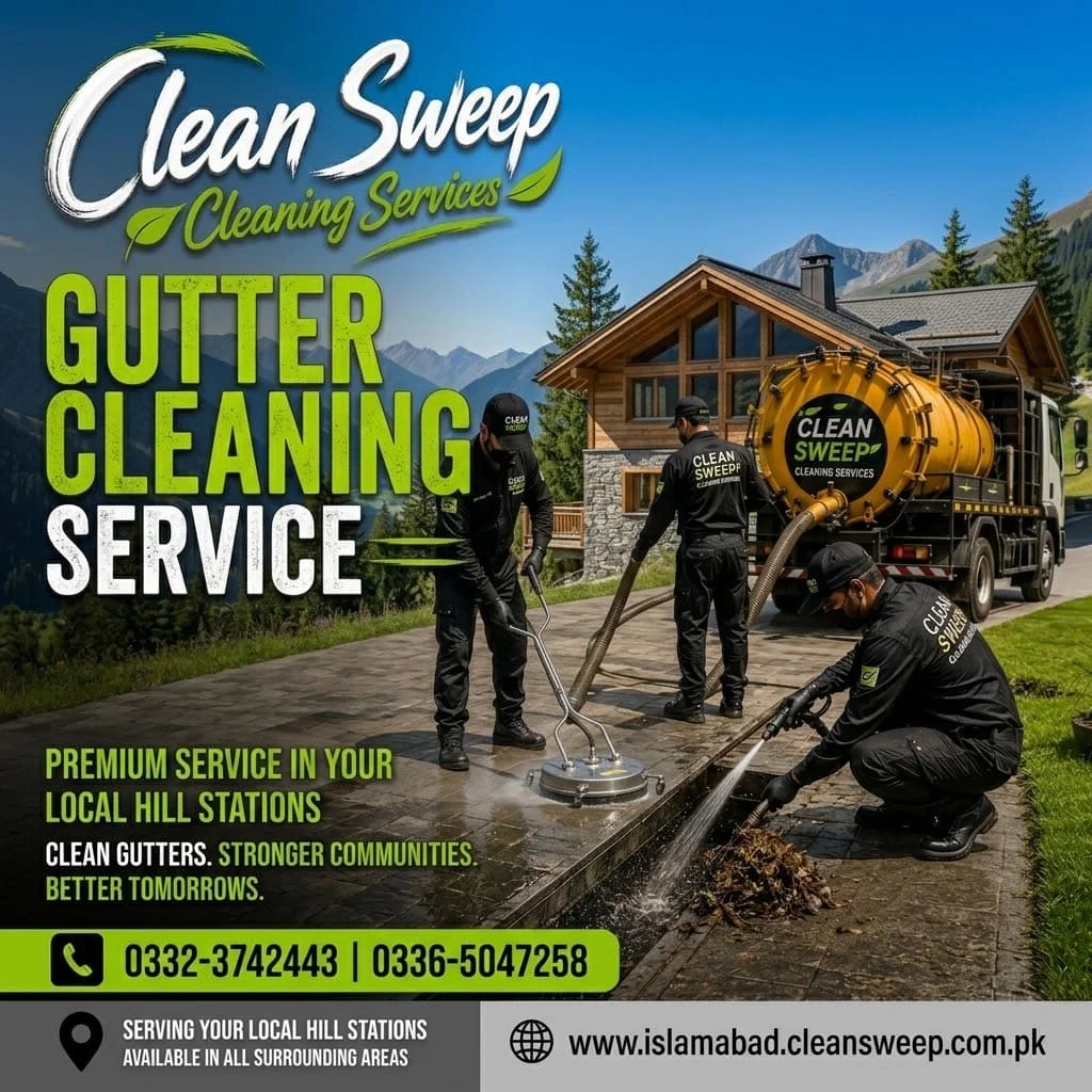 Drain and gutter cleaning services in Murree